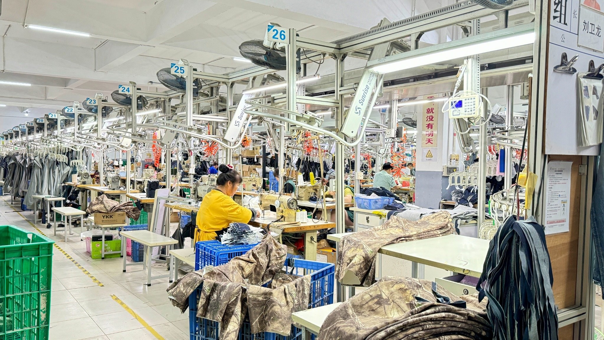 Guangdong Shunde Leka Clothing Design Co., Ltd 工場生産ライン