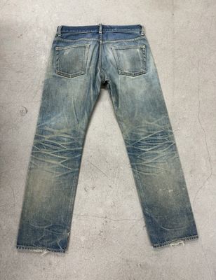 軽く洗えるデニム 底部 頑丈なヴィンテージの外観のために 重い苦痛