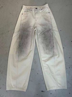 高腰 デザイン デニム 底 ほほしい シルエット