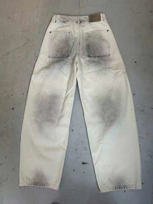 高腰 デザイン デニム 底 ほほしい シルエット