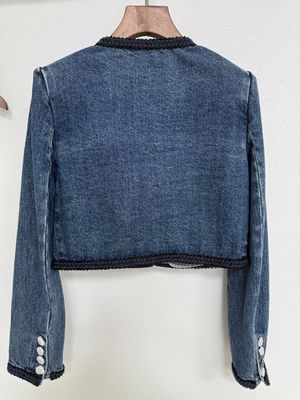 洗濯したデニム・ブレーザー 服 ジャンス 質感のあるハイエンドの外観のブレーザー